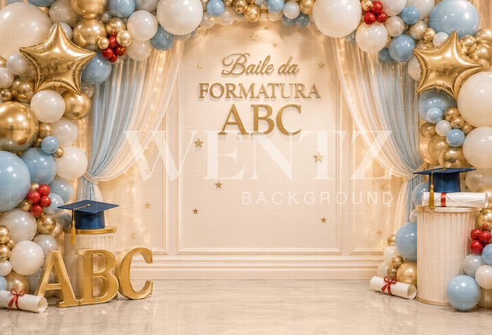 Fabric Photography Background ABC / Backdrop 8920