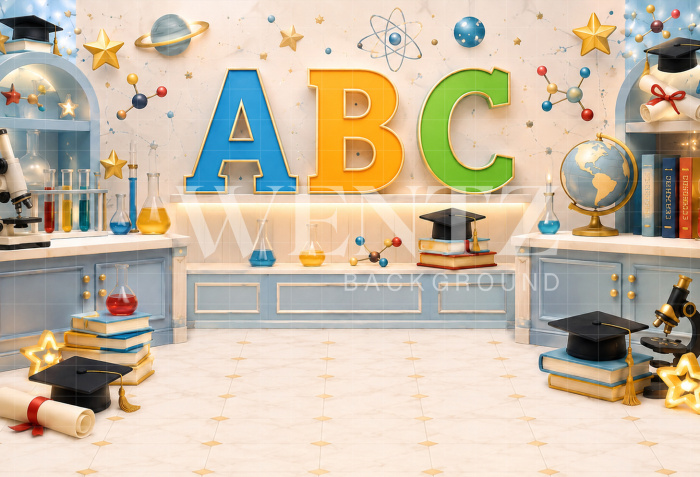 Fabric Photography Background ABC / Backdrop 8927