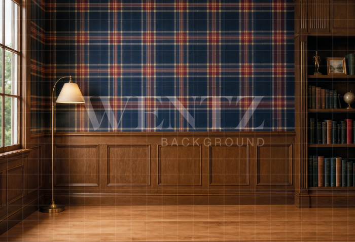 Fabric Photography Background Boiserie Father's Day / Backdrop 8410
