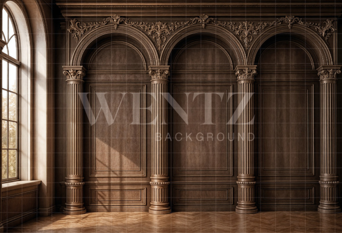 Fabric Photography Background Boiserie Father's Day / Backdrop 8414