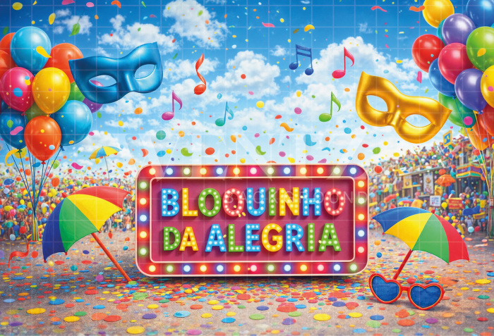 Fabric Photography Background Carnival / Backdrop 8085