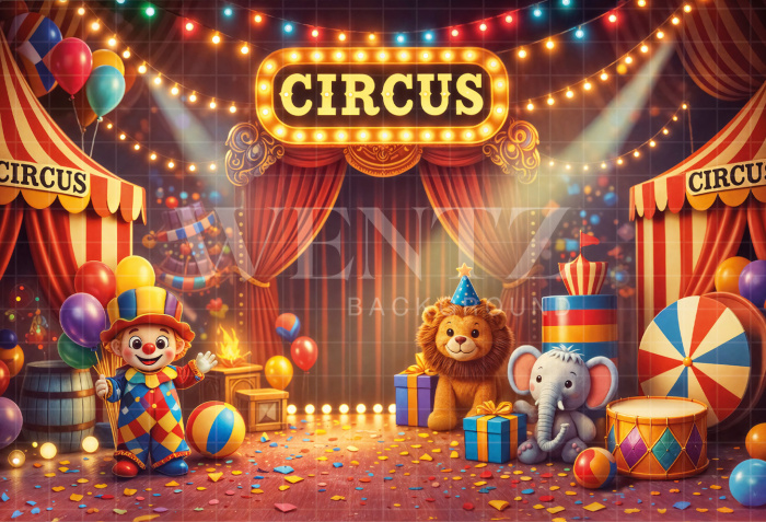 Fabric Photography Background Carnival / Backdrop 8086