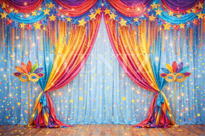 Fabric Photography Background Carnival / Backdrop 8089