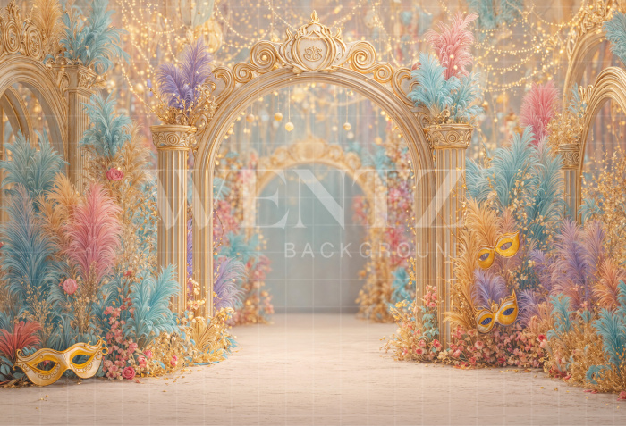 Fabric Photography Background Carnival / Backdrop 8097
