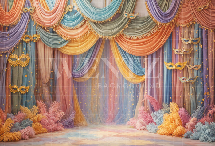 Fabric Photography Background Carnival / Backdrop 8100