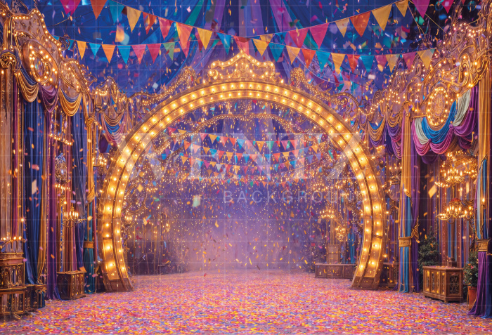 Fabric Photography Background Carnival / Backdrop 8106