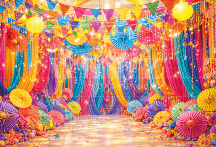 Fabric Photography Background Carnival / Backdrop 8107