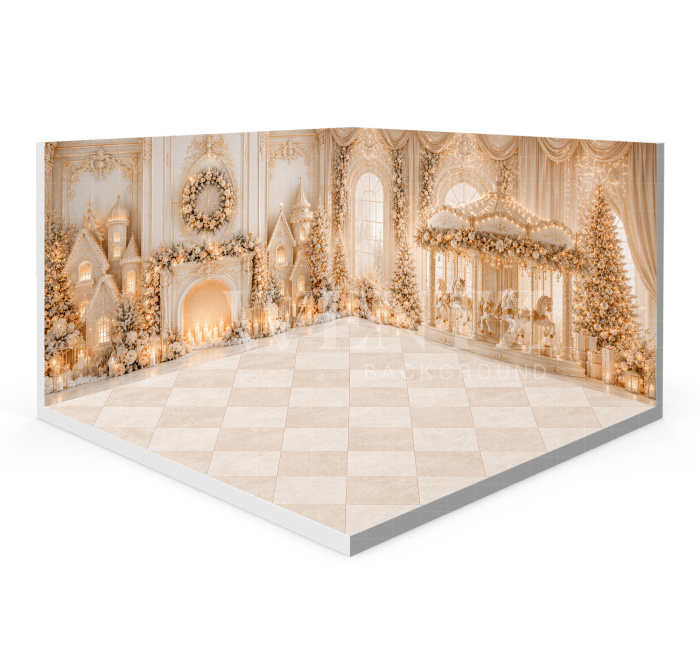 Fabric Photography Background Christmas Set 3D / WTZ210