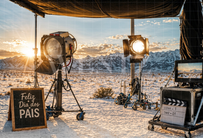 Fabric Photography Background Father's Day Cinema / Backdrop 8340