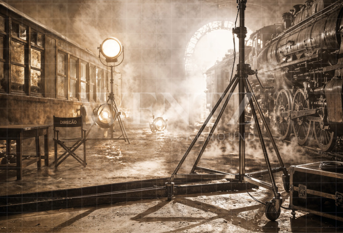 Fabric Photography Background Father's Day Cinema / Backdrop 8341