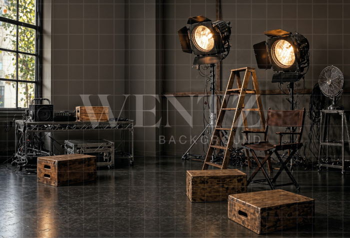 Fabric Photography Background Father's Day Cinema / Backdrop 8344