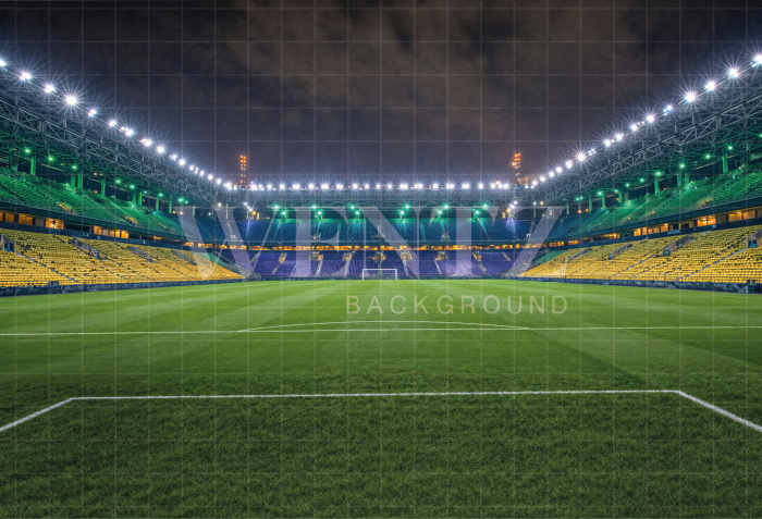 Fabric Photography Background World Cup Soccer Stadium / Backdrop 8136