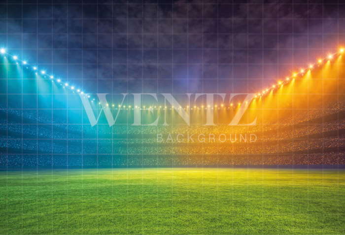 Fabric Photography Background World Cup Soccer Stadium / Backdrop 8137