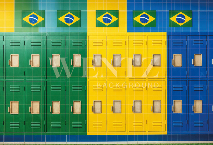 Fabric Photography Background Soccer World Cup / Backdrop 8142