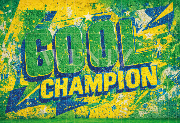 Fabric Photography Background Soccer World Cup / Backdrop 8186