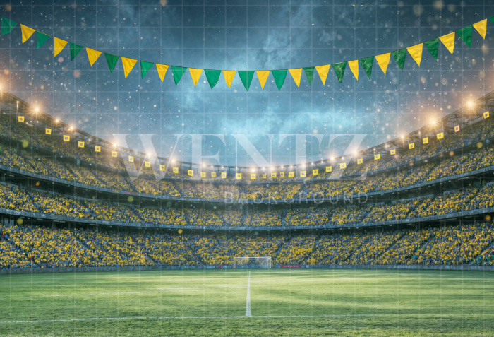 Fabric Photography Background Soccer World Cup / Backdrop 8189