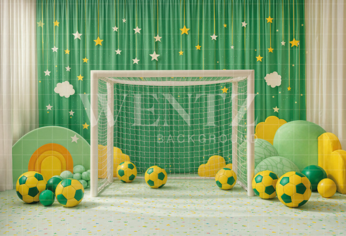 Fabric Photography Background Soccer World Cup / Backdrop 8200