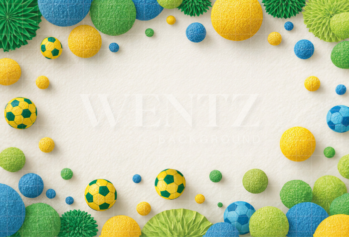Fabric Photography Background Soccer World Cup / Backdrop 8201