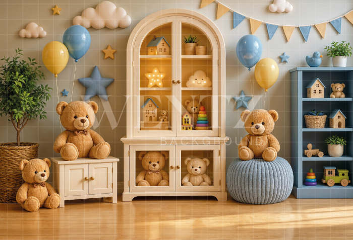 Fabric Photography Background Children's Day / Backdrop 8441