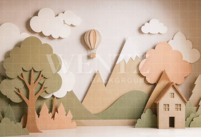 Fabric Photography Background Children's Day / Backdrop 8578