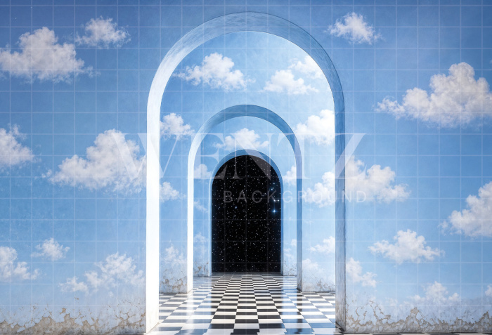 Fabric Photography Background Children's Day Portal of Dreams / Backdrop 8583