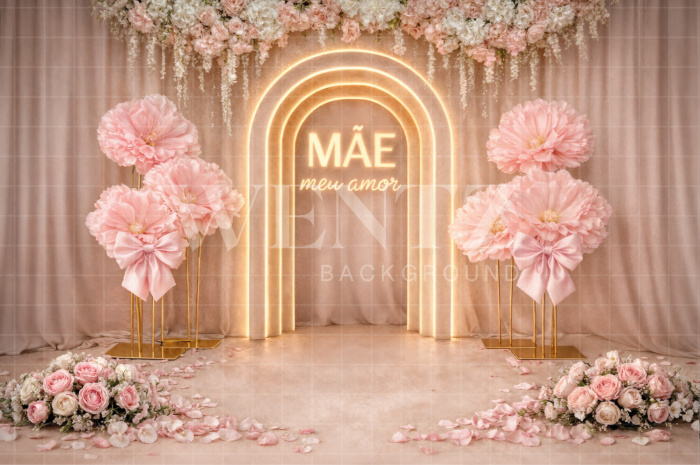 Fabric Photography Background Mother's Day Arch / Backdrop 8223