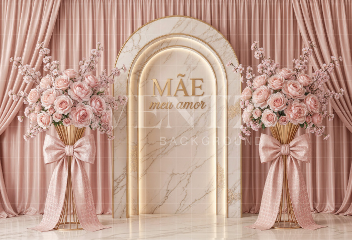 Fabric Photography Background Mother's Day Arch / Backdrop 8241
