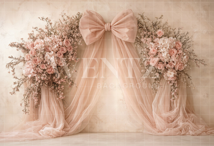 Fabric Photography Background Mother's Day Floral Arch  / Backdrop 8170
