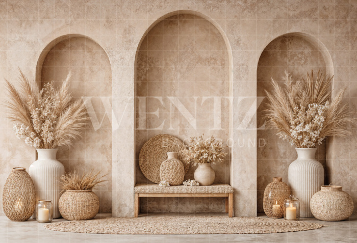 Fabric Photography Background Mother's Day Arches / Backdrop 8166