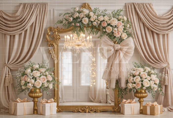 Fabric Photography Background Mother's Day / Backdrop 8121