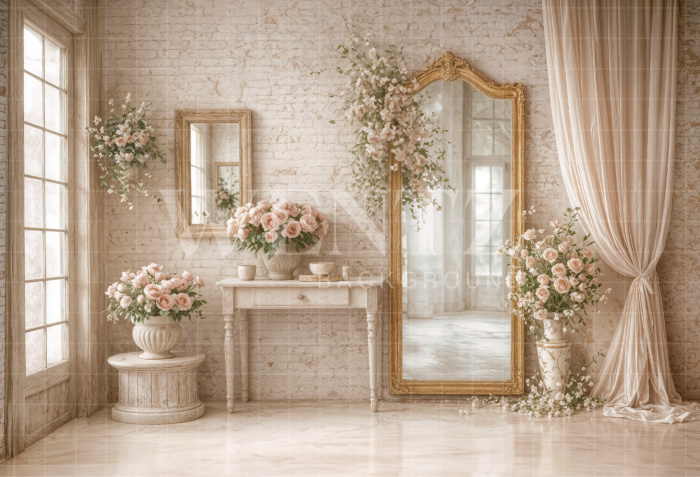 Fabric Photography Background Mother's Day / Backdrop 8174