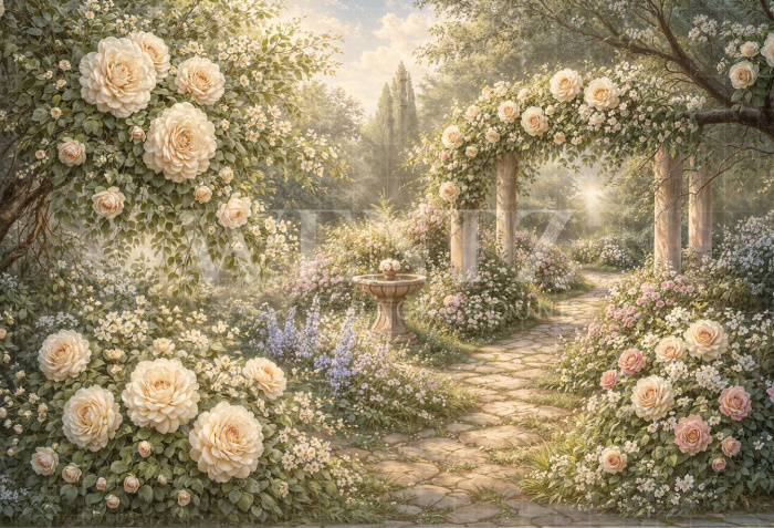 Fabric Photography Background Mother's Day / Backdrop 8243