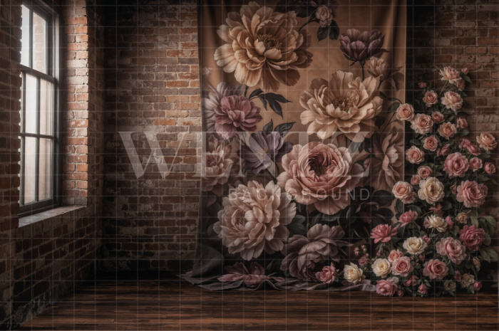 Fabric Photography Background  Mother's Day / Backdrop 8299