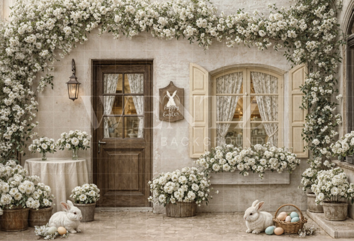 Fabric Photography Background Easter Facade / Backdrop 8065