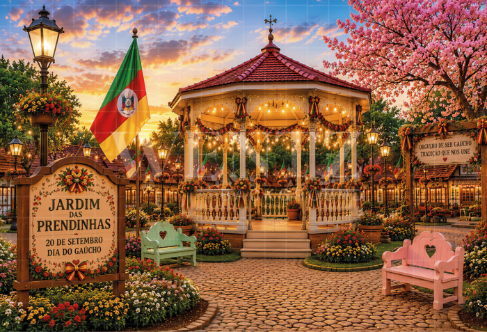 Fabric Photography Background Bandstand / Backdrop 8662