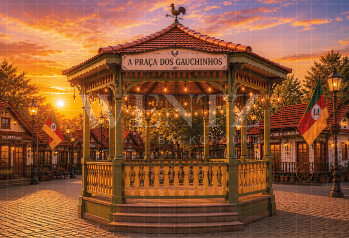 Fabric Photography Background Bandstand / Backdrop 8663