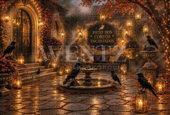 FFabric Photography Background Halloween / Backdrop 8906