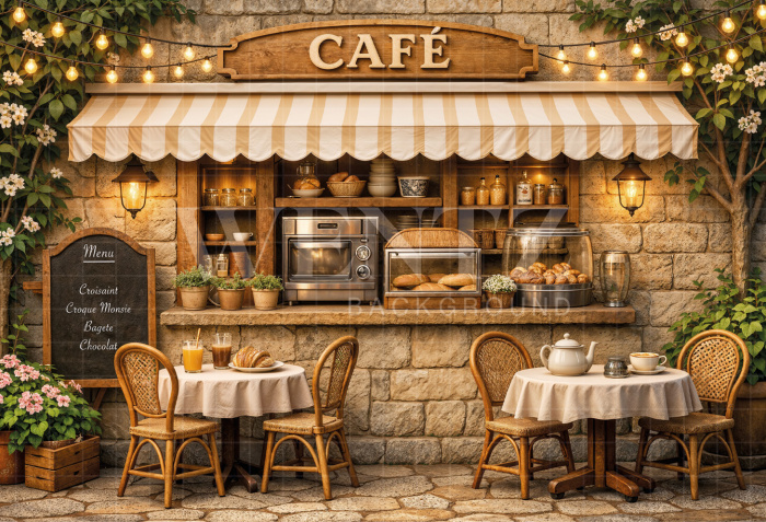 Fabric Photography Background Children's Coffee / Backdrop 8325