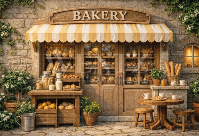 Fabric Photography Background Children's Bakery / Backdrop 8326