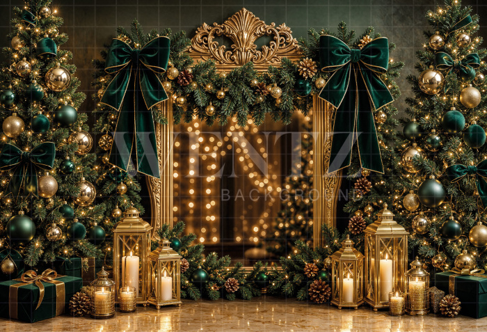 Fabric Photography Background Christmas / Backdrop 8453