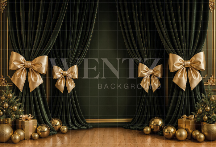 Fabric Photography Background Christmas / Backdrop 8457