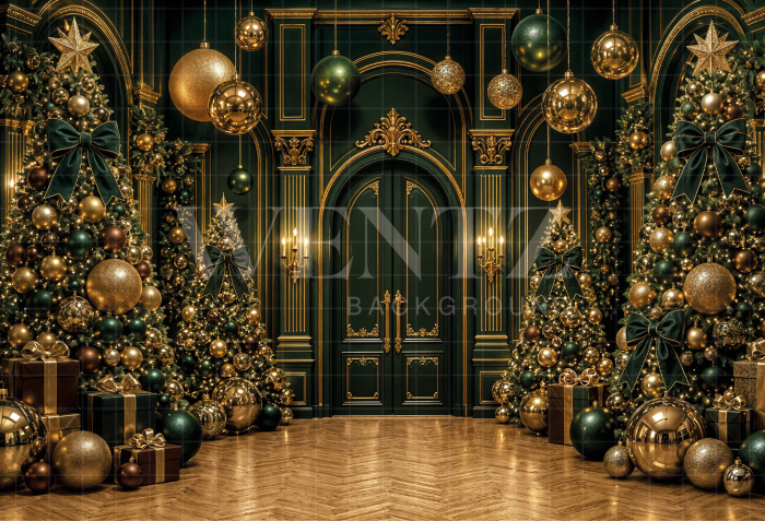 Fabric Photography Background Christmas / Backdrop 8459