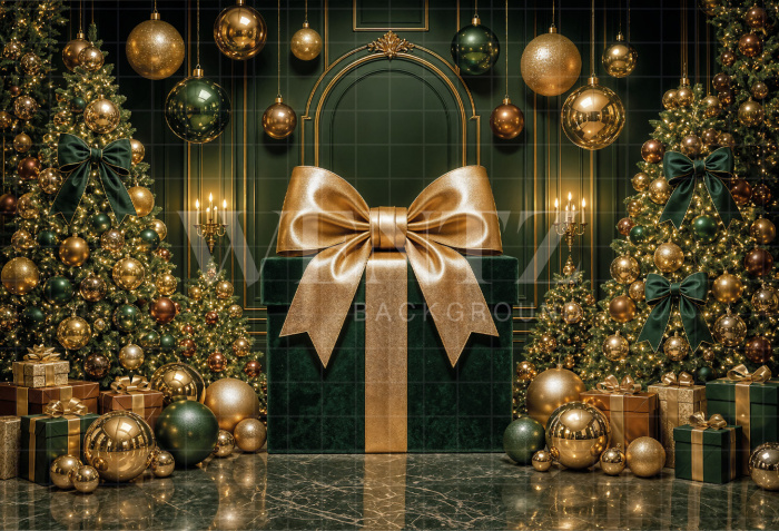 Fabric Photography Background Christmas / Backdrop 8460