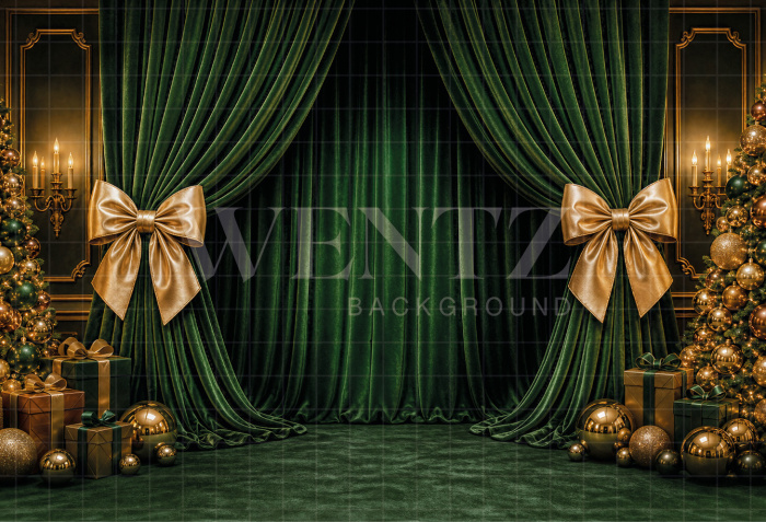 Fabric Photography Background Christmas / Backdrop 8464