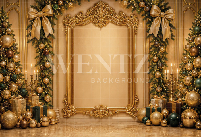Fabric Photography Background Christmas / Backdrop 8466