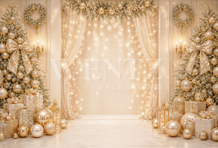 Fabric Photography Background Christmas / Backdrop 8467