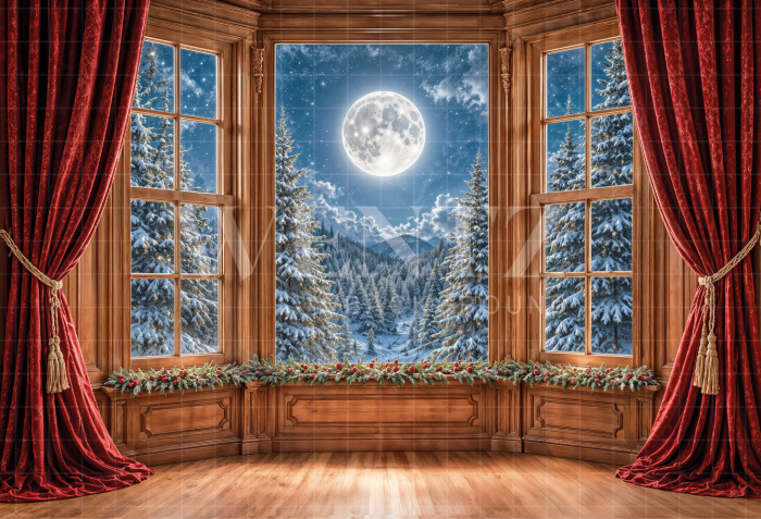 Fabric Photography Background Christmas / Backdrop 8522