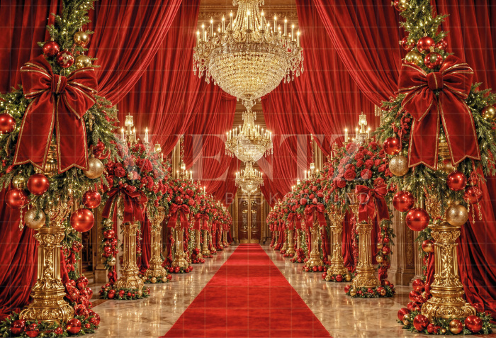 Fabric Photography Background Christmas / Backdrop 8531