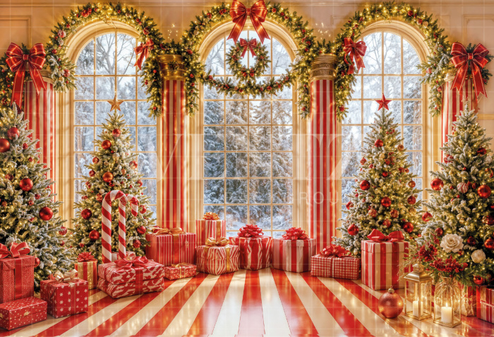 Fabric Photography Background Christmas / Backdrop 8538