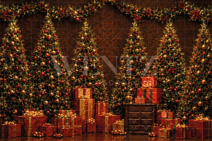 Fabric Photography Background Christmas / Backdrop 8831